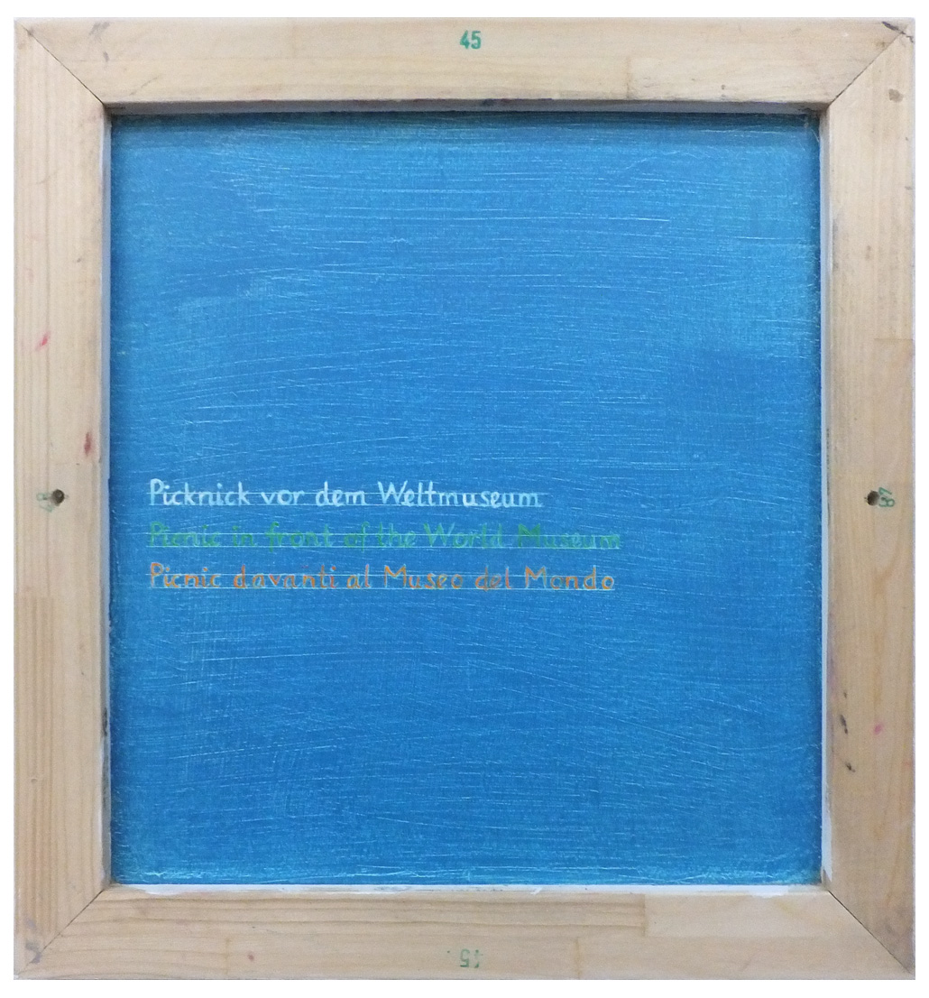 Picknick vor dem Weltmuseum